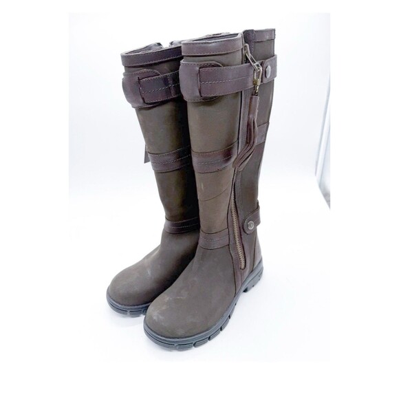 New with Tags Dublin Erne Boots Women's Size 7 Khaki Brown Knee High Riding Boot - Picture 16 of 16